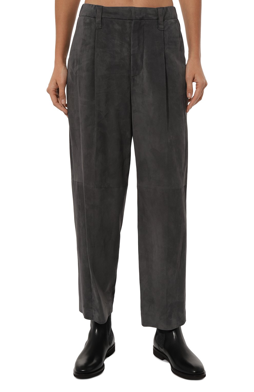 Замшевые брюки BRUNELLO CUCINELLI, арт. MPPCLP8702, фото 3