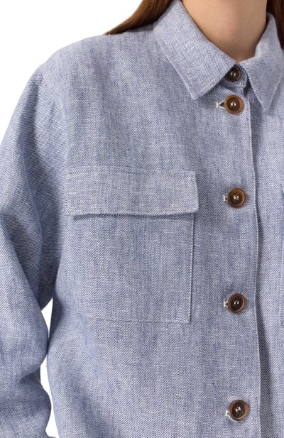 Рубашка изо льна и вискозы LORENA ANTONIAZZI, арт. P2542CP04A/4793, фото 5