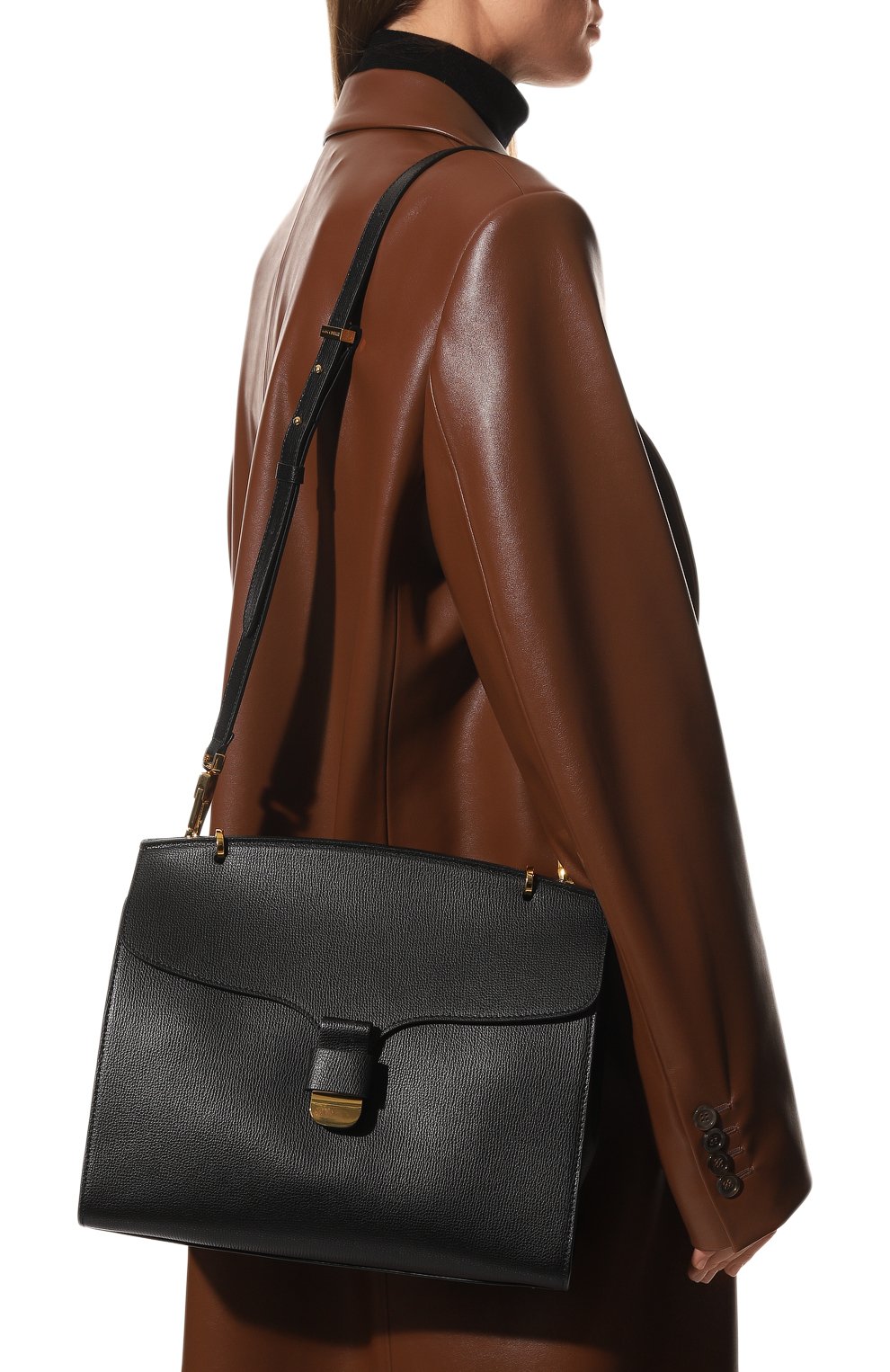 Сумка firenze COCCINELLE черного цвета по цене 43750 руб., арт. E1 MU5 18 03 01, фото 2 Сумка firenze COCCINELLE, арт. E1 MU5 18 03 01, фото 2