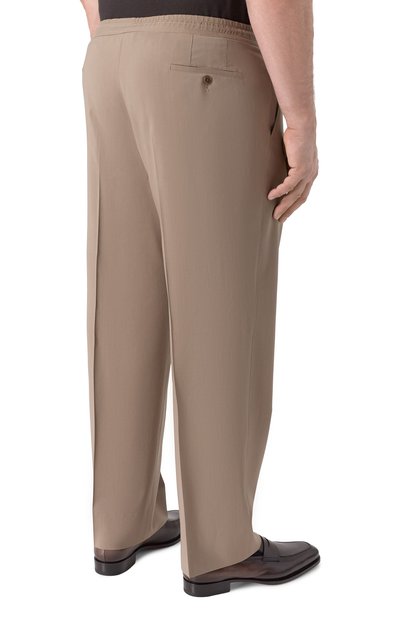 Шерстяные брюки CORNELIANI темно-бежевого цвета по цене 62450 руб., арт. 274L27/2718478, фото 4 Шерстяные брюки CORNELIANI, арт. 274L27/2718478, фото 4