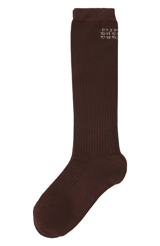 Носки из вискозы MM6 S62TL0045/M13204 Коричневый S62TL0045/M13204