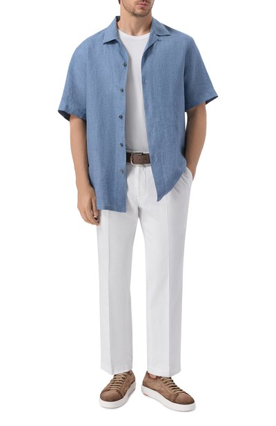 Брюки из хлопка и льна COLOMBO, арт. PA00573/TC/T0624-2-C01, фото 2