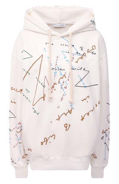 Женский хлопковое худи JW ANDERSON, арт. J00057 PG0458