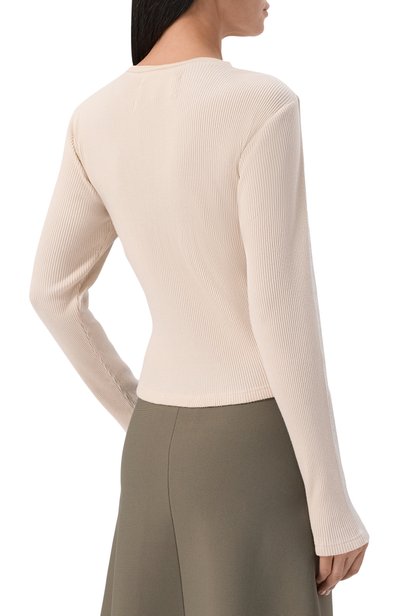 Хлопковый лонгслив MAISON MARGIELA серебряного цвета по цене 93050 руб., арт. S51NH0009/M20237, фото 4 Хлопковый лонгслив MAISON MARGIELA, арт. S51NH0009/M20237, фото 4