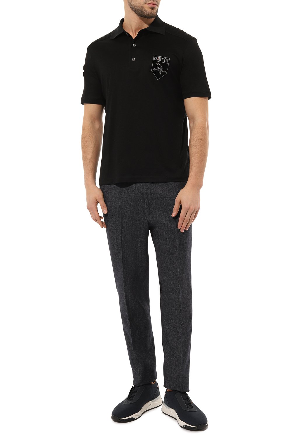 Хлопковое поло CROW’S EYE, арт. L.E. 1, фото 2