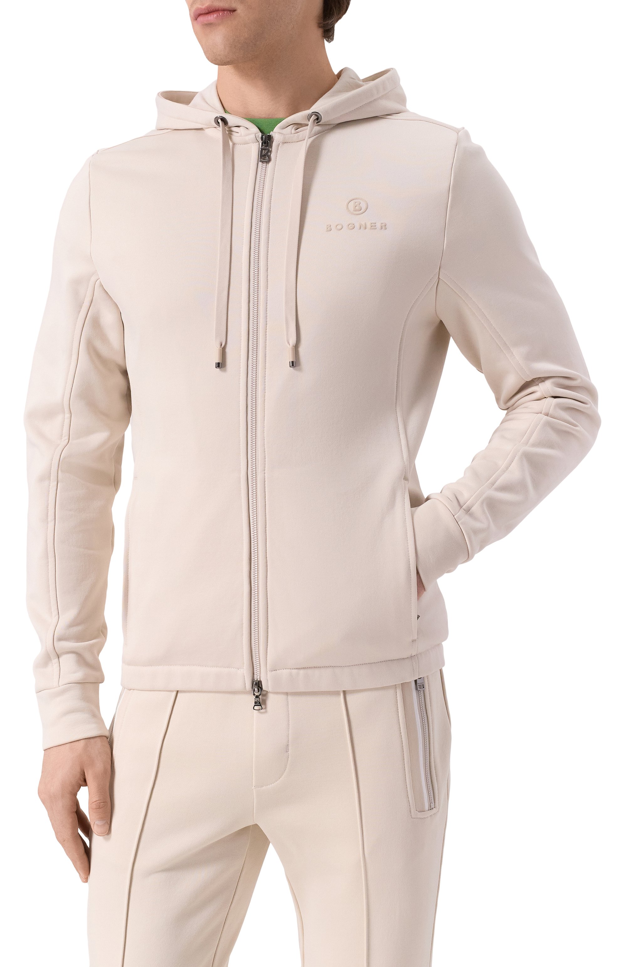 Толстовка BOGNER кремового цвета по цене 47300 руб., арт. 82089619, фото 3 Толстовка BOGNER, арт. 82089619, фото 3