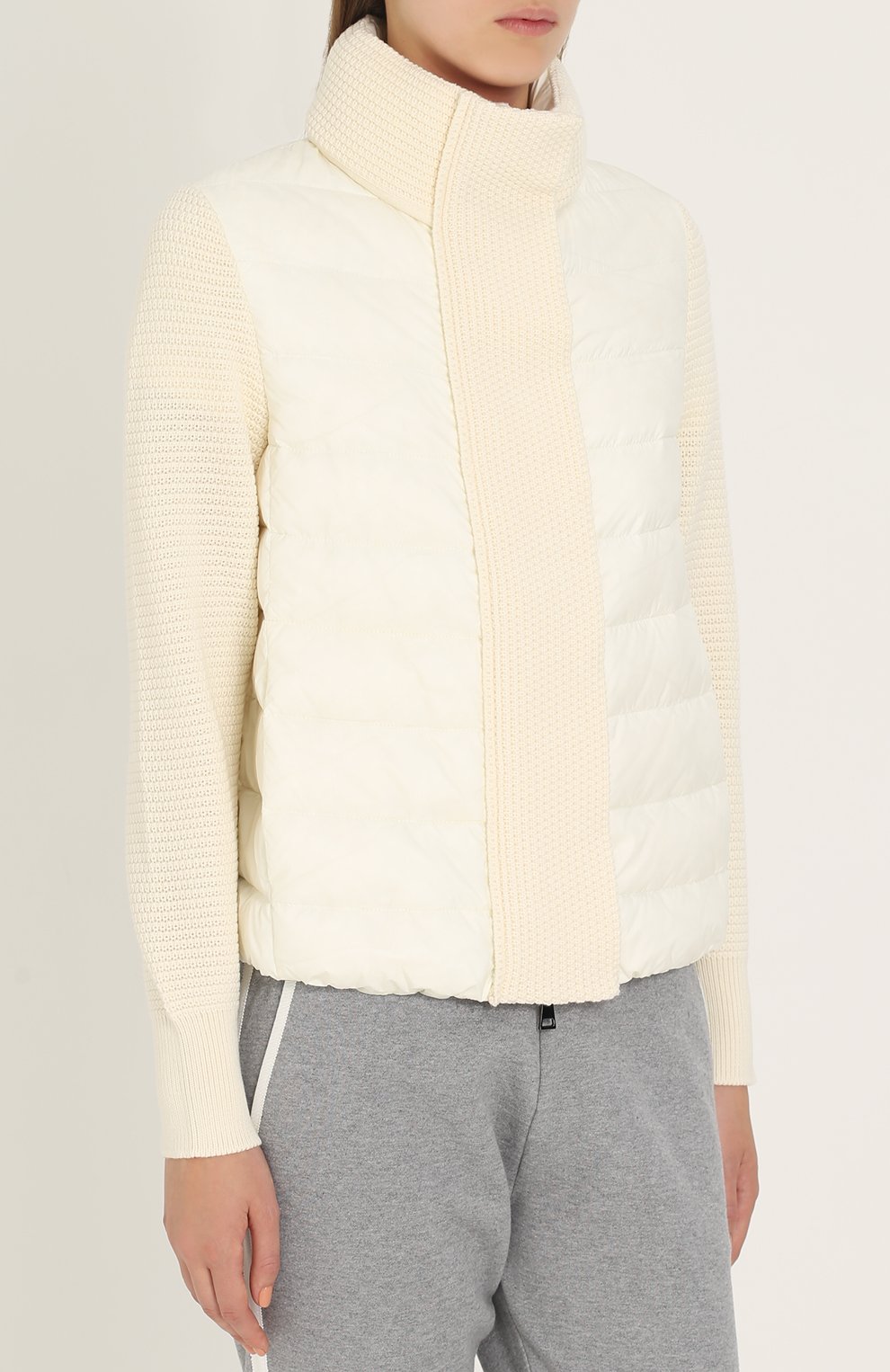 Пуховик с шерстяными рукавами MONCLER, арт. C2-093-94534-00-98124, фото 3