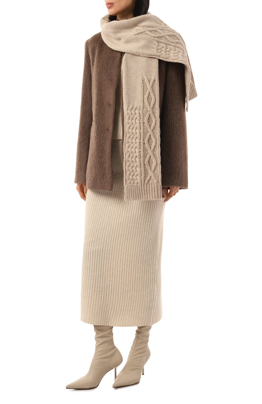 Кашемировый шарф LORENA ANTONIAZZI, арт. I24253SP49A/9999, фото 3