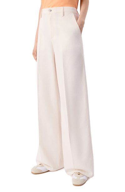 Джинсы wide 7 FOR ALL MANKIND белого цвета по цене 34300 руб., арт. 7U7G0X10-LNI, фото 3 Джинсы wide 7 FOR ALL MANKIND, арт. 7U7G0X10-LNI, фото 3