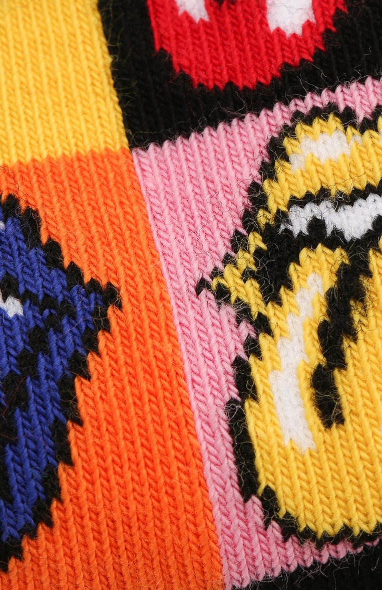 Детские носки HAPPY SOCKS разноцветного цвета, арт. KRLS01 | Фото 2 (Материал: Хлопок, Текстиль; Кросс-КТ: Носки; Нос: Не проставлено; Материал сплава: Проставлено)