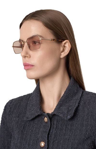 Солнцезащитные очки DAVID BECKHAM бежевого цвета по цене 35800 руб., арт. DB1174 J5G, фото 3 Солнцезащитные очки DAVID BECKHAM, арт. DB1174 J5G, фото 3