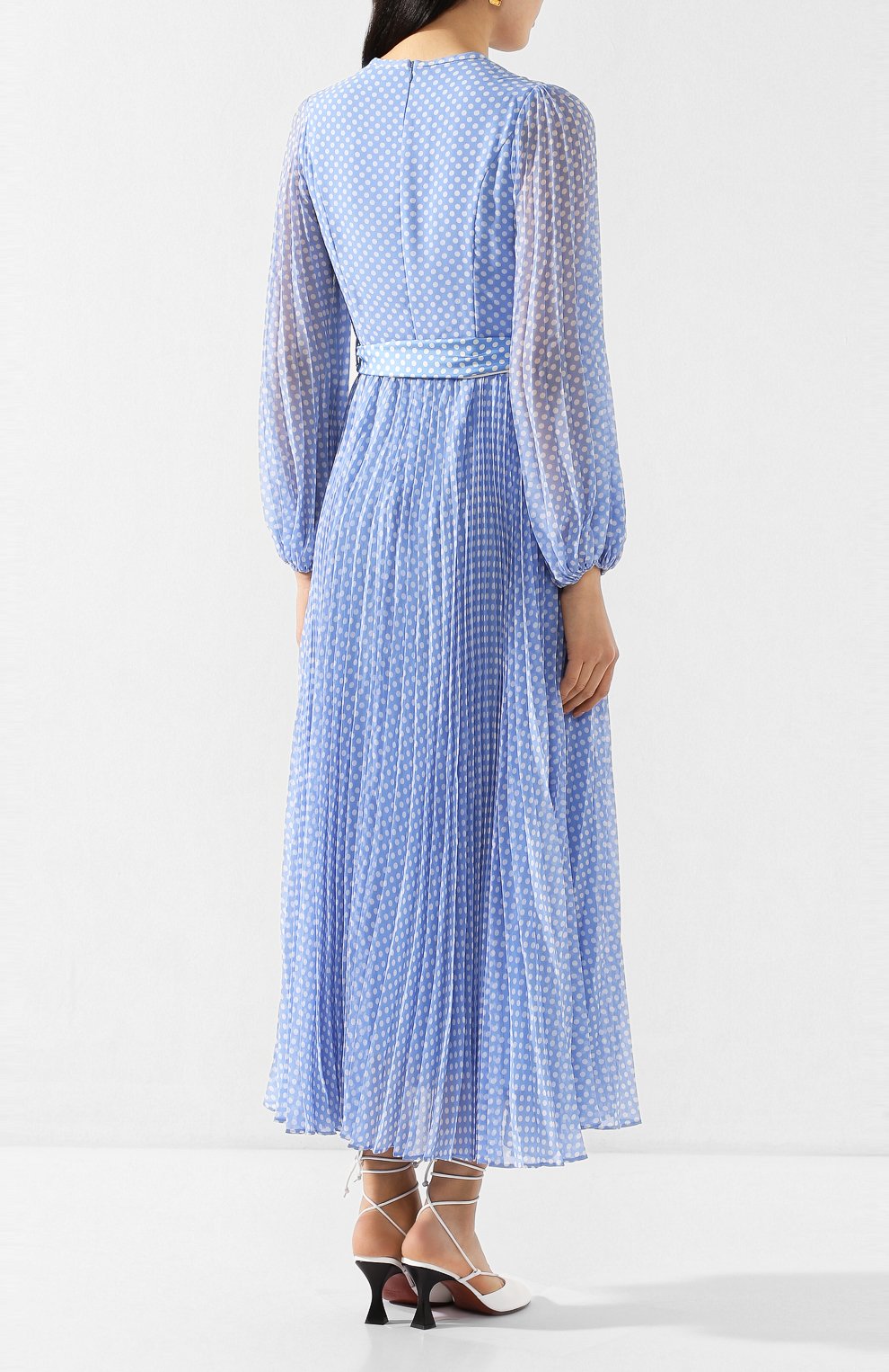Платье ZIMMERMANN голубого цвета по цене 73950 руб., арт. 7631DRSUP, фото 4 Платье ZIMMERMANN, арт. 7631DRSUP, фото 4