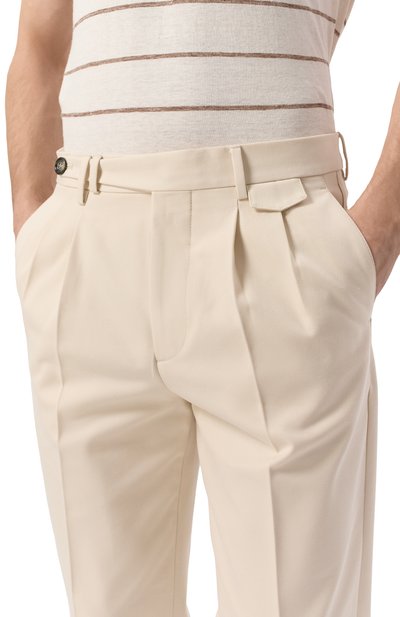 Брюки из хлопка и шерсти BRUNELLO CUCINELLI, арт. ME262E1920, фото 5