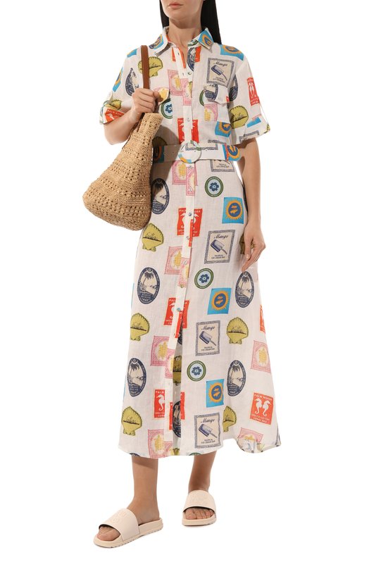 Льняное платье PALM NOOSA MEMENT0 DRESS Белый  MEMENT0 DRESS Фото 2