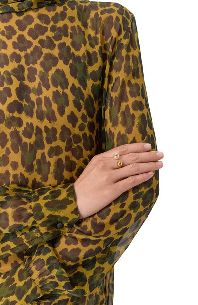 Кольцо SAINT LAURENT золотого цвета по цене 49100 руб., арт. 698278/Y1526 9366, фото 2 Кольцо SAINT LAURENT, арт. 698278/Y1526 9366, фото 2