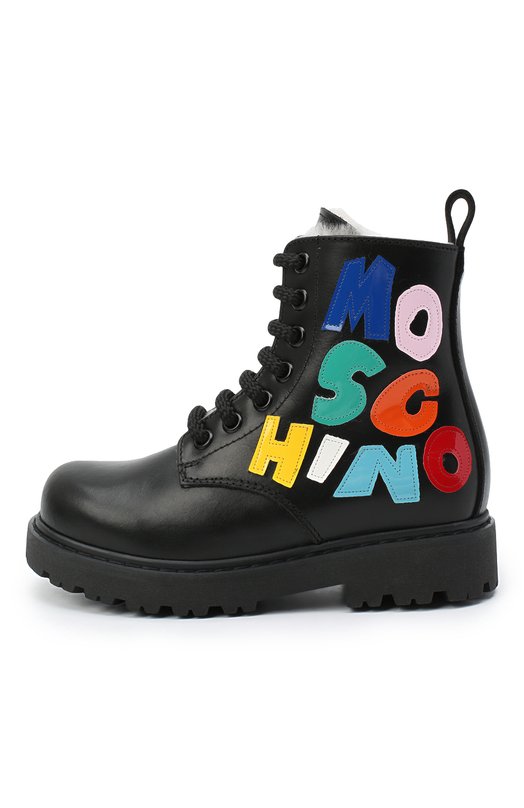 Кожаные ботинки Moschino Разноцветный, фото 2