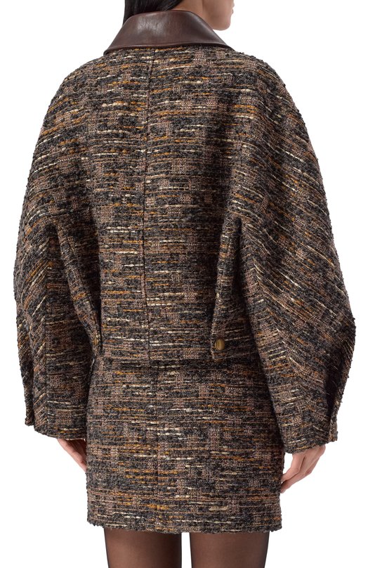 Твидовый жакет Хохлома х Алена Ахмадуллина WTO1323 Хаки  WTO1323 Фото 4