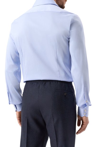 Хлопковая сорочка VAN LAACK голубого цвета по цене 24300 руб., арт. VL-RIVARA-LSF/130830, фото 4 Хлопковая сорочка VAN LAACK, арт. VL-RIVARA-LSF/130830, фото 4