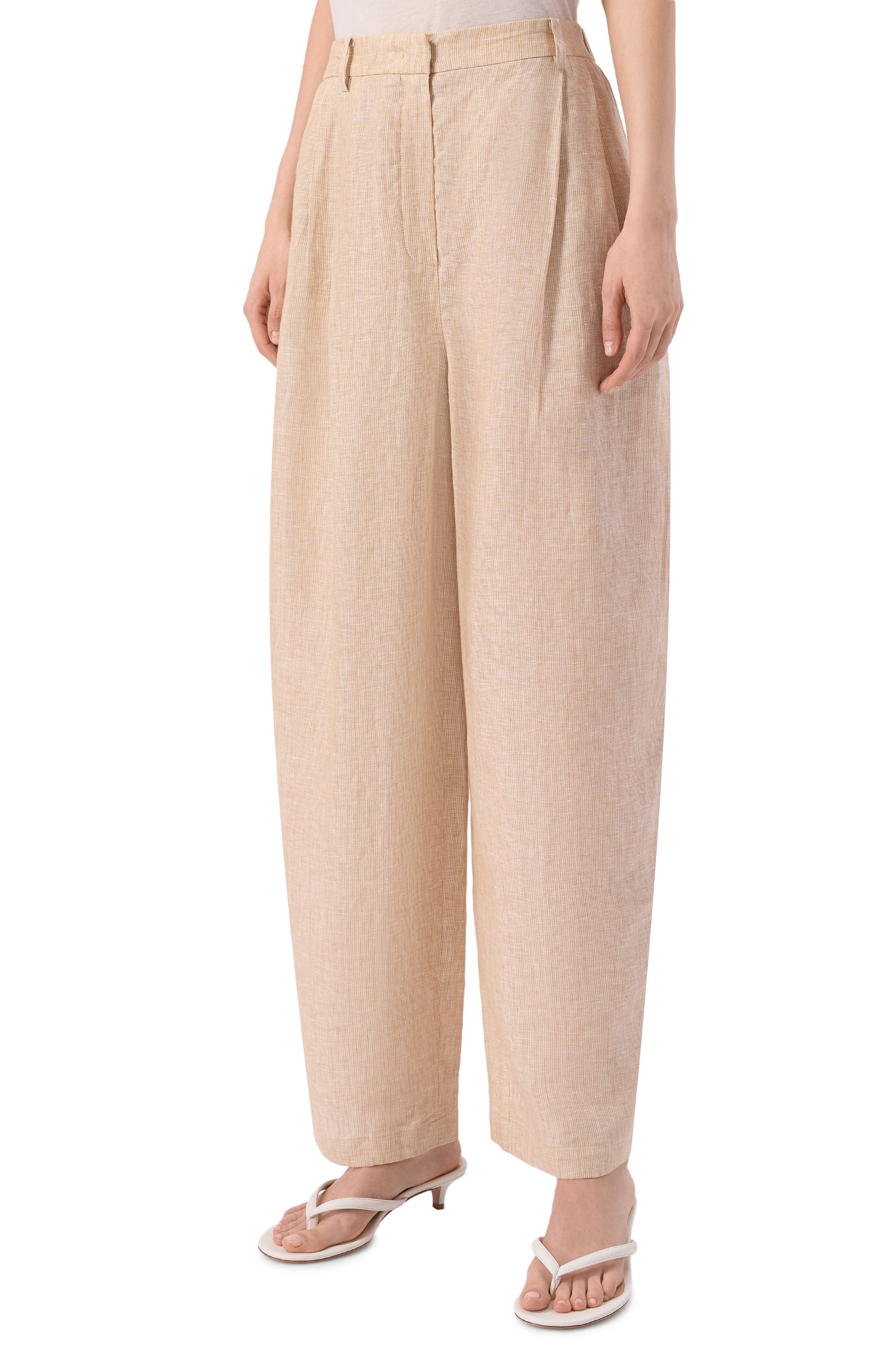 Льняные брюки 12 STOREEZ, арт. 137564, фото 3