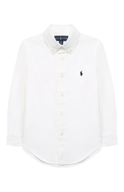 Хлопковая рубашка с воротником button down RALPH LAUREN, арт. 321600259