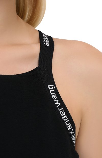 Платье из вискозы ALEXANDERWANG.T черного цвета по цене 54850 руб., арт. 4KC2206036, фото 5 Платье из вискозы ALEXANDERWANG.T, арт. 4KC2206036, фото 5