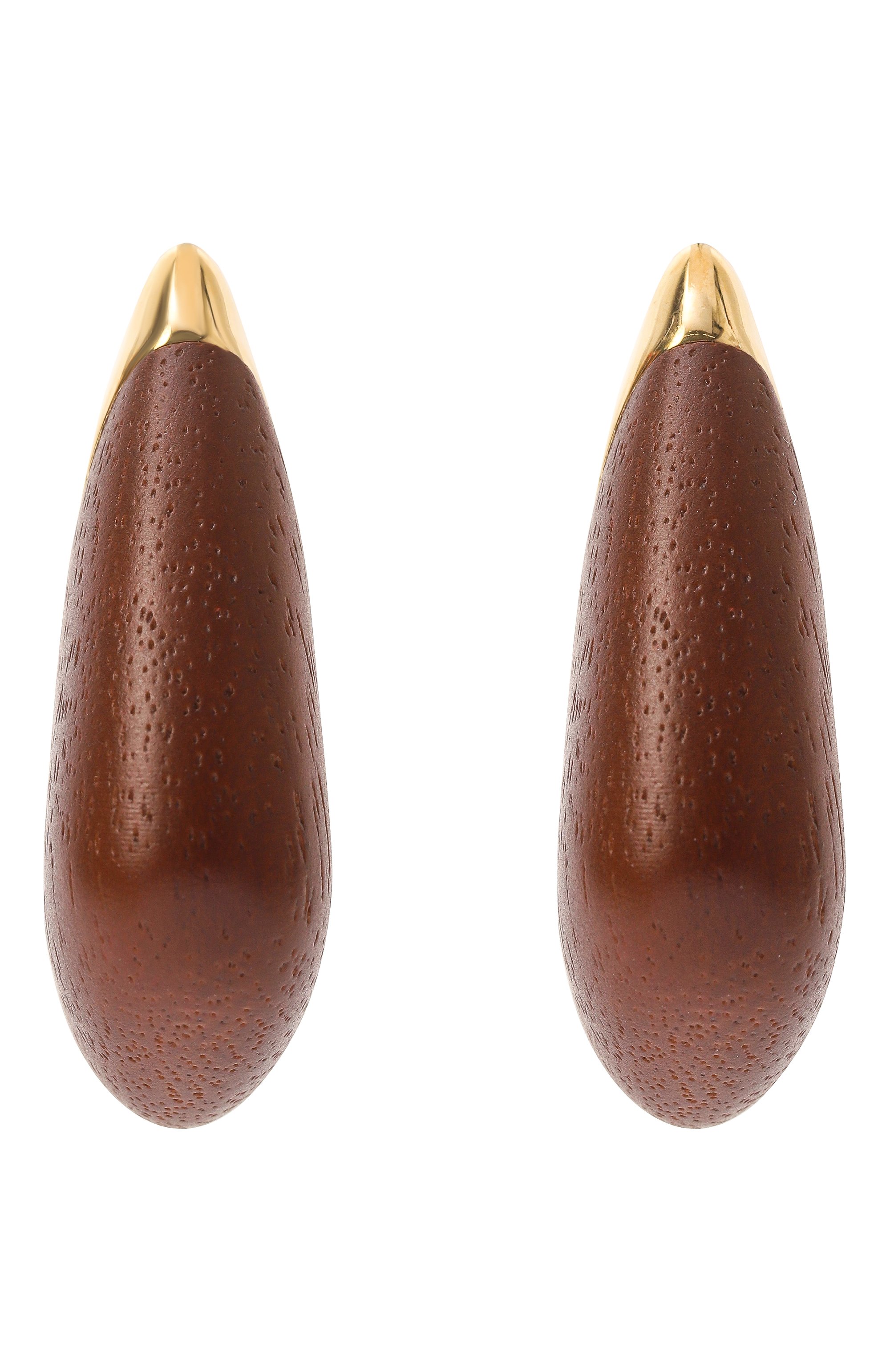 Серьги BOTTEGA VENETA коричневого цвета по цене 161000 руб., арт. 804840/VQ777 2628, фото 1 Серьги BOTTEGA VENETA, арт. 804840/VQ777 2628, фото 1