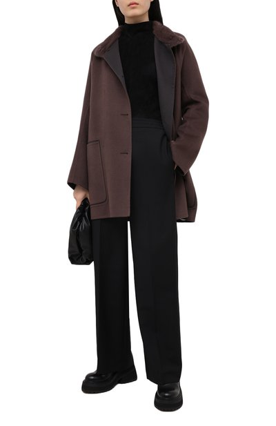 Пальто из шерсти и кашемира MANZONI24, арт. 20M701-DB1V/48-52, фото 2