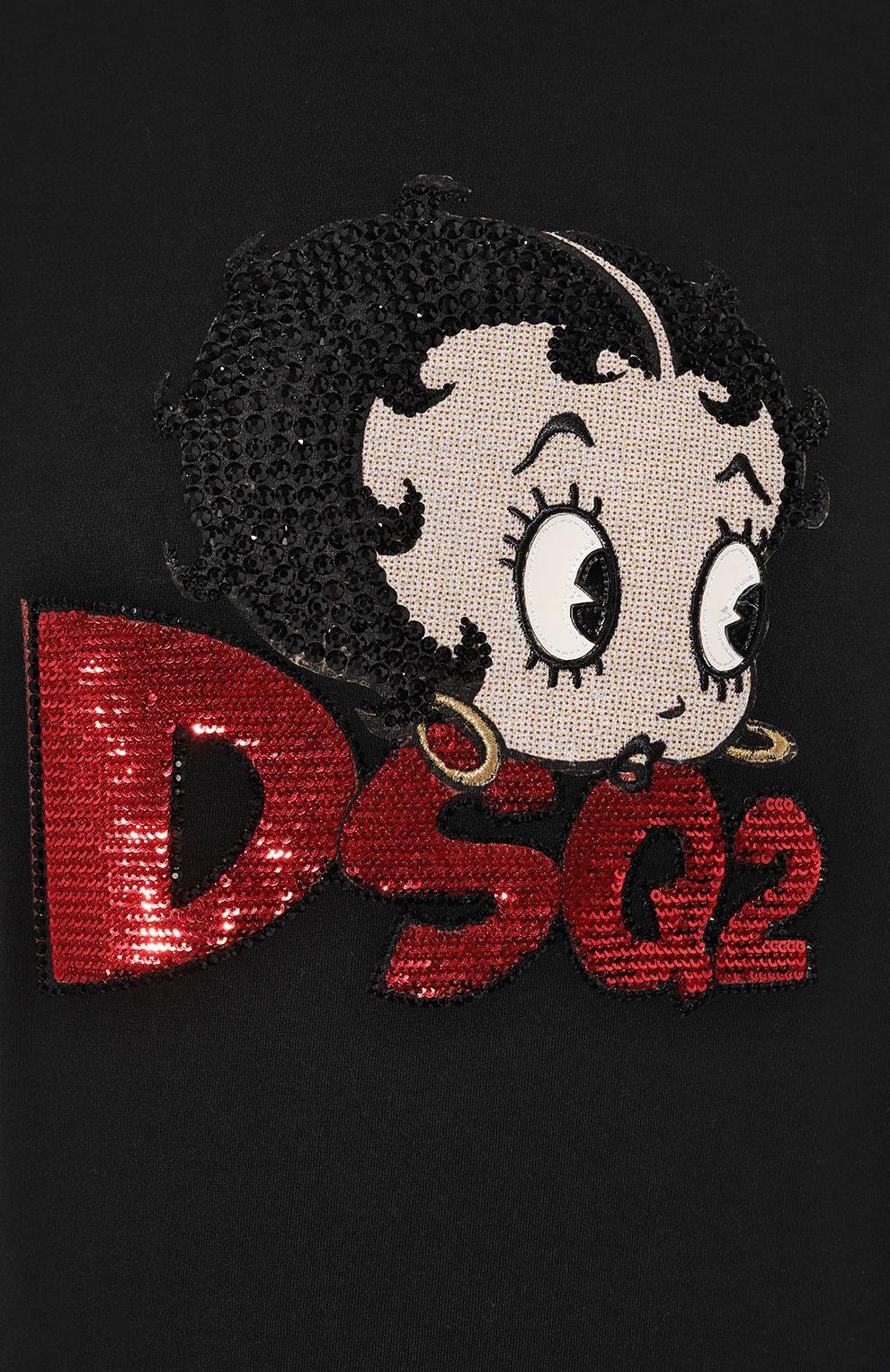 Хлопковая футболка DSQUARED2, арт. S75GD0407, фото 5
