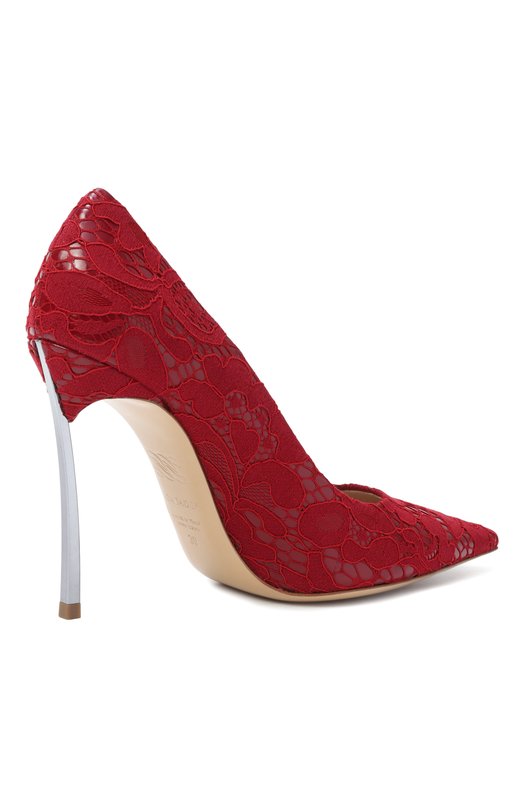 Комбинированные туфли Liberty Blade Casadei 1F940X100M/C2836 Красный  1F940X100M/C2836 Фото 5