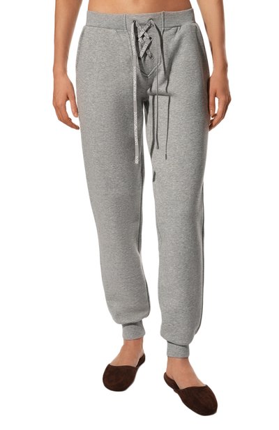 Хлопковое джоггеры EMPORIO ARMANI серого цвета по цене 7995 руб., арт. 164600/2F265, фото 3 Хлопковое джоггеры EMPORIO ARMANI, арт. 164600/2F265, фото 3