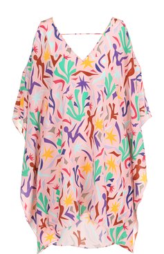 Шелковая туника свободного кроя с принтом LAZUL, арт. UMA TUNIC/MATISSE PRINT/MULTI, фото 1