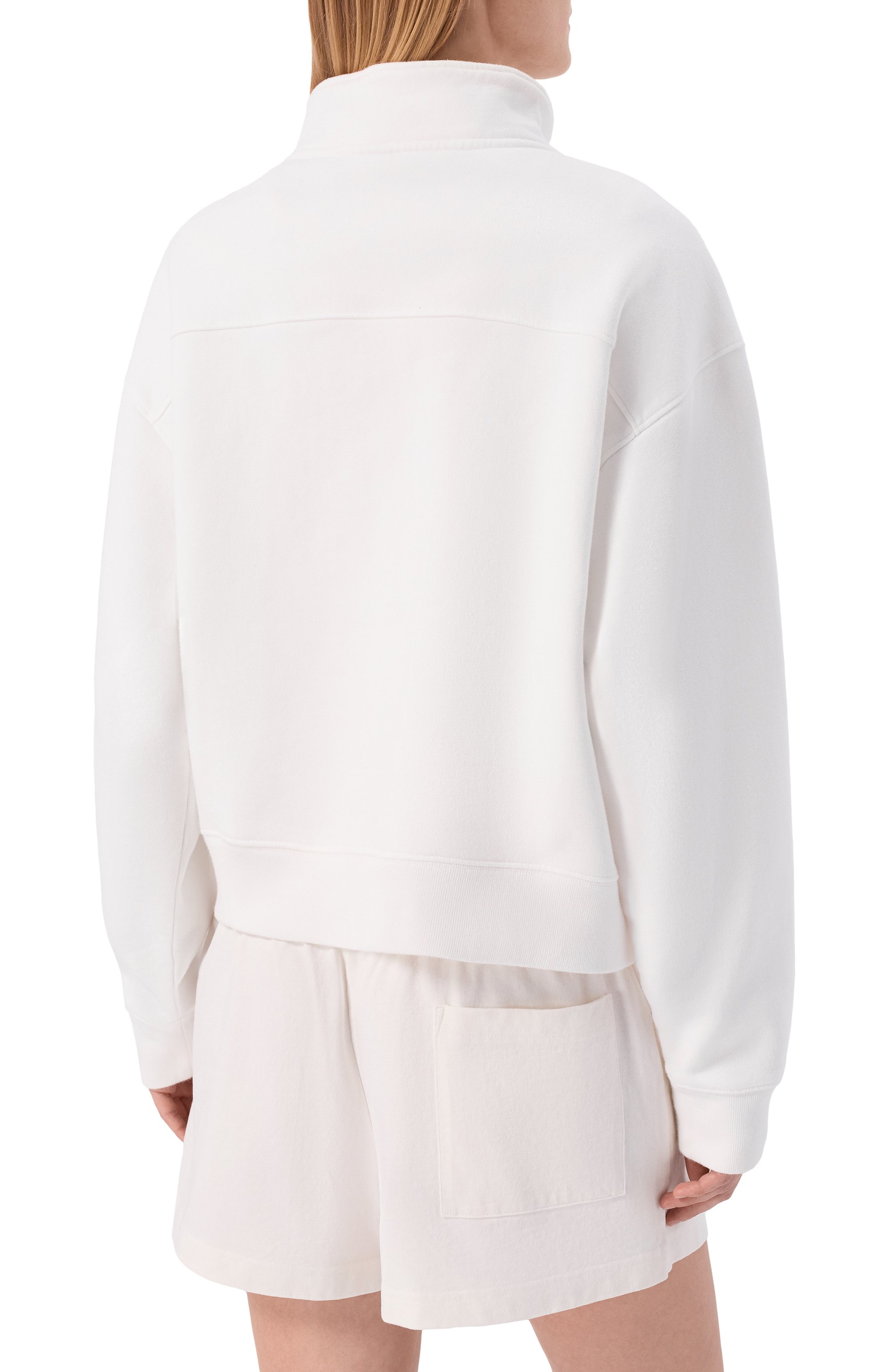 Хлопковый анорак luxury club SPORTY AND RICH, арт. ST0998842WH01/S&R LUXURY CLUB QUARTER ZIP, фото 4