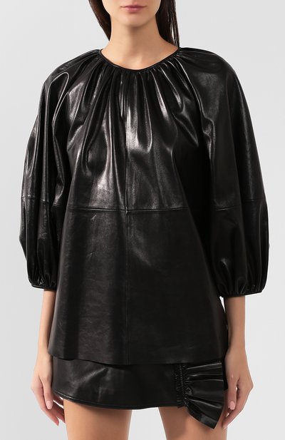 Кожаный топ VALENTINO,  арт. RB0NG02L1AW, фото 3