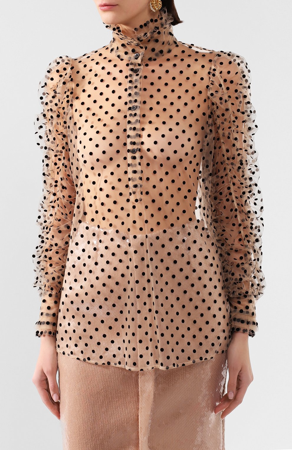 Блузка в горох DRIES VAN NOTEN, арт. 201-10718-9150, фото 3