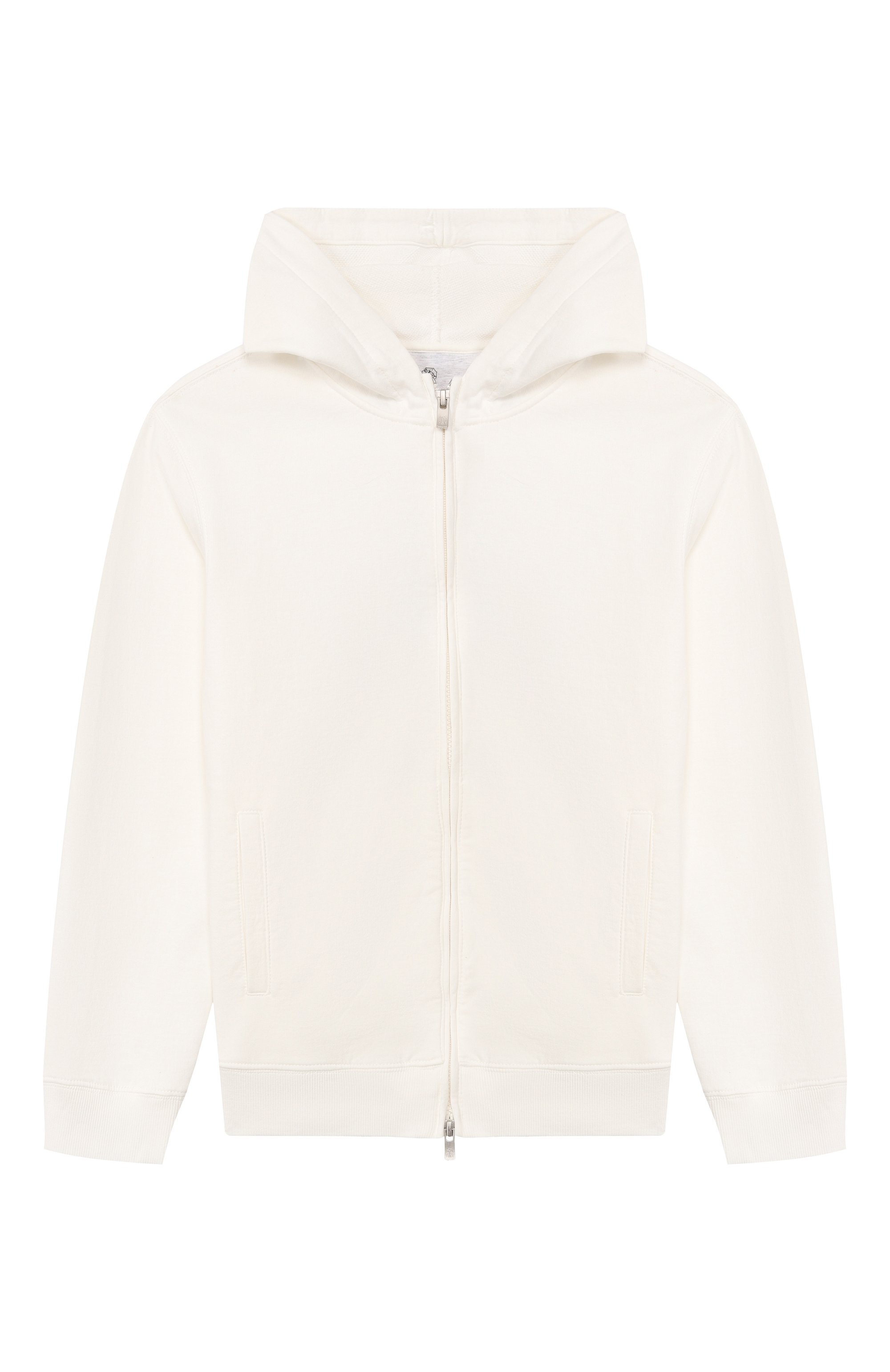 Хлопковая толстовка BRUNELLO CUCINELLI белого цвета по цене 69950 руб., арт. BW863E509C, фото 1 Хлопковая толстовка BRUNELLO CUCINELLI, арт. BW863E509C, фото 1