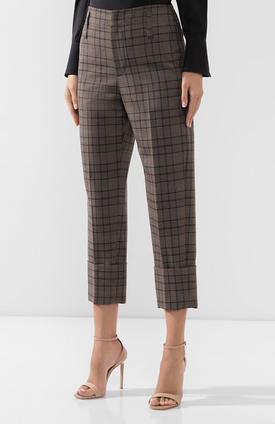 Брюки из смеси шерсти и хлопка BRUNELLO CUCINELLI, арт. MB519P7027, фото 3