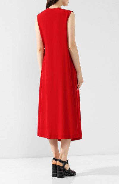 Платье с поясом YOHJI YAMAMOTO, арт. YJ-D04-500, фото 4