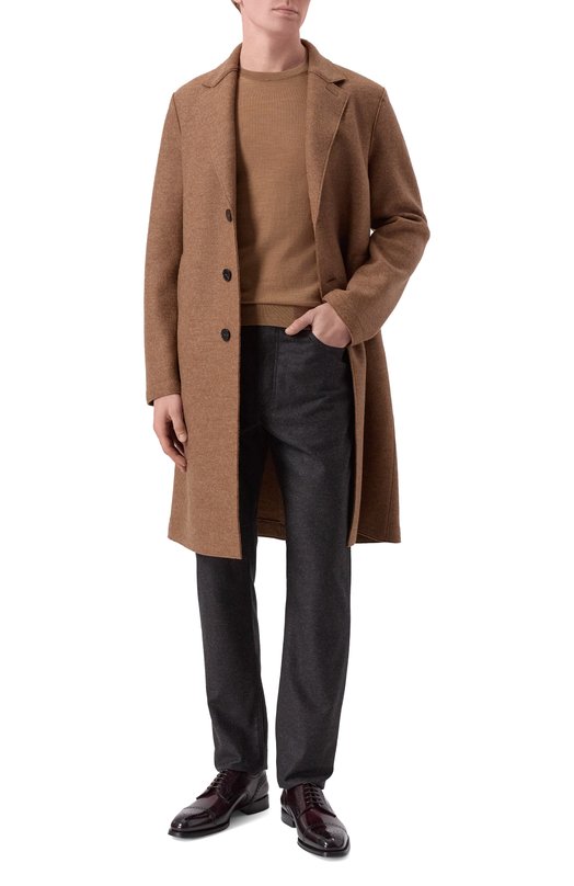 Шерстяное пальто Harris Wharf London CE9123MLK Бежевый  CE9123MLK Фото 2