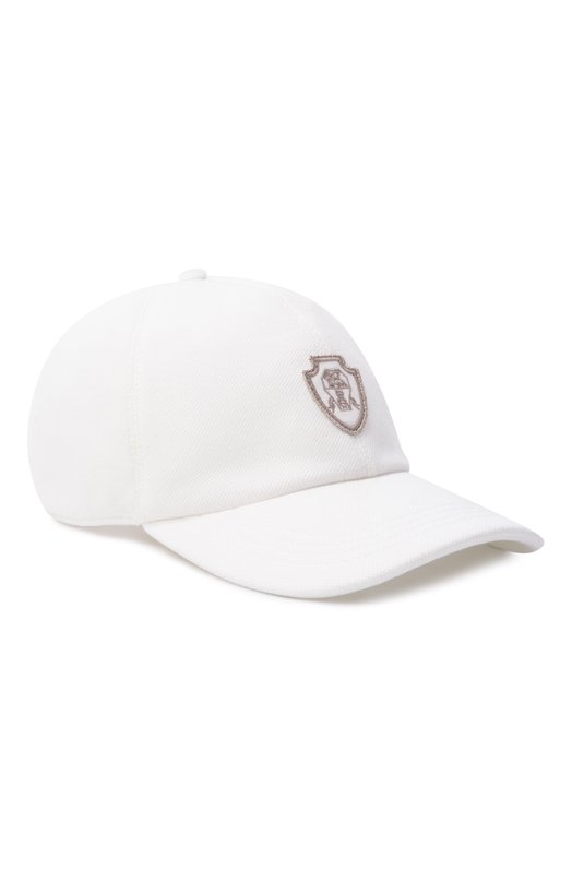 Хлопковая бейсболка Brunello Cucinelli MCAP90096 Белый MCAP90096