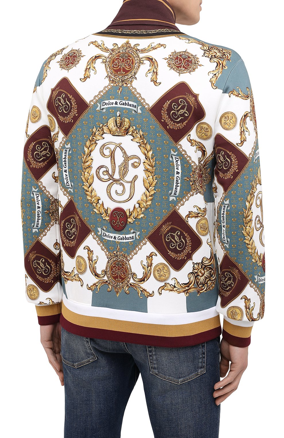 Хлопковый бомбер DOLCE & GABBANA, арт. I9495M/HI7FE, фото 4