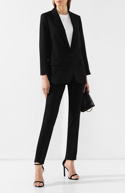 Брюки со стрелками ZADIG AND VOLTAIRE черного цвета по цене 28350 руб., арт. SHCE0101F, фото 2 Брюки со стрелками ZADIG AND VOLTAIRE, арт. SHCE0101F, фото 2
