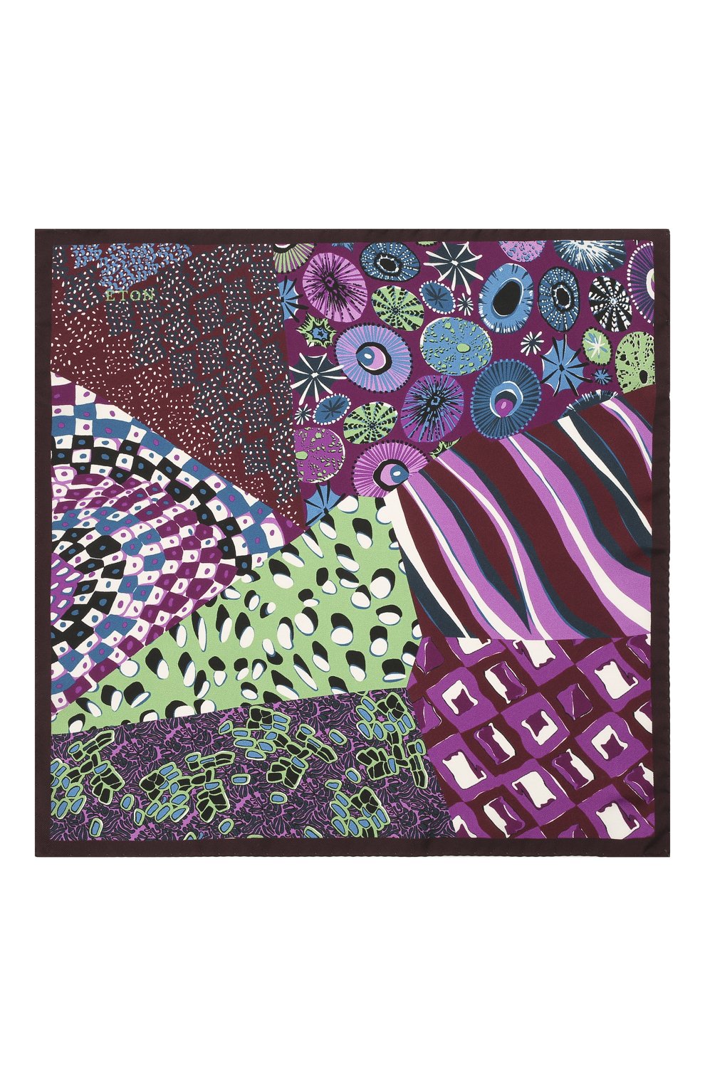 Шелковый платок ETON фиолетового цвета по цене 6150 руб., арт. A000 32949, фото 3 Шелковый платок ETON, арт. A000 32949, фото 3