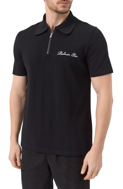 Хлопковое поло BALMAIN, арт. DH1GC028/BC78, фото 3