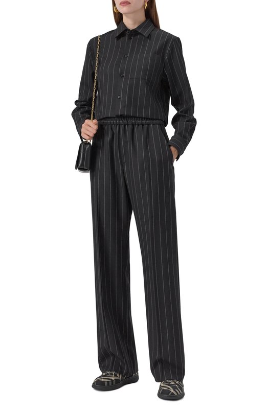 Текстильные кеды Terrace Burberry 8095370 Чёрный  8095370 Фото 2