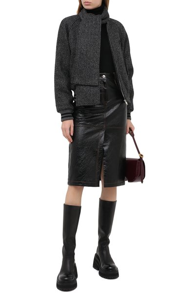 Бомбер MSGM серого цвета по цене 62950 руб., арт. 2941MDH06X 207669, фото 2 Бомбер MSGM, арт. 2941MDH06X 207669, фото 2