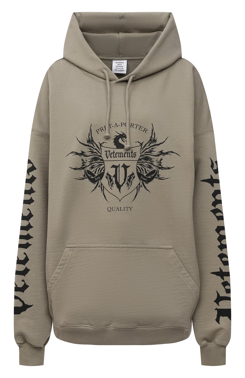 Хлопковое худи VETEMENTS, арт. UA52TR900G 1606/W, фото 1