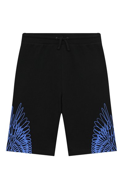 Хлопковые шорты MARCELO BURLON KIDS OF MILAN, арт. 21E/B/MB/3200/0020/8-14Y, фото 1