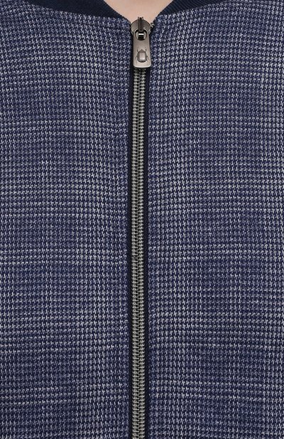 Хлопковый бомбер CAPOBIANCO синего цвета по цене 52100 руб., арт. 10M451.QU00., фото 5 Хлопковый бомбер CAPOBIANCO, арт. 10M451.QU00., фото 5