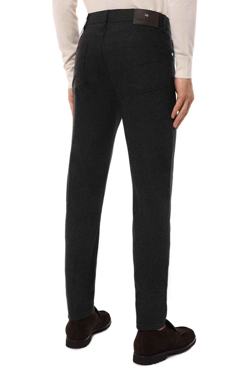 Брюки из шерсти и кашемира MARCO PESCAROLO темно-серого цвета по цене 61550 руб., арт. NERAN0M/5029, фото 4 Брюки из шерсти и кашемира MARCO PESCAROLO, арт. NERAN0M/5029, фото 4