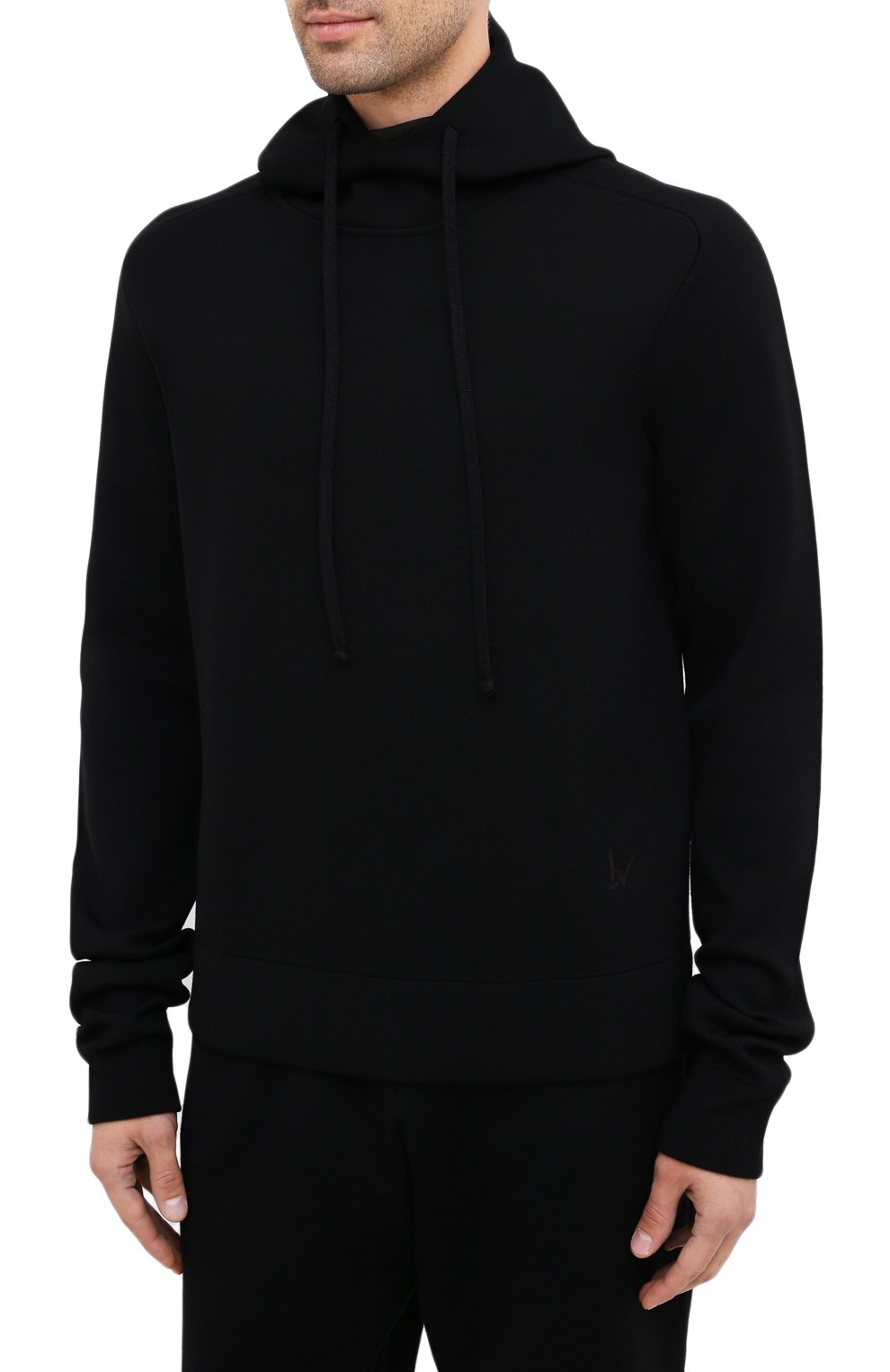 Худи из шерсти и вискозы BOTTEGA VENETA черного цвета по цене 150500 руб., арт. 631512/VKWQ0, фото 3 Худи из шерсти и вискозы BOTTEGA VENETA, арт. 631512/VKWQ0, фото 3